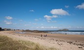 East Bay Beach House - view of the beach and North Berwick