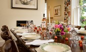 Brunton House - dining table with seating for 16 guests