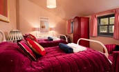Walltown Byre - bedroom three with twin beds