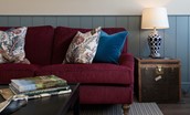 Glenburnie - double sofa with cushions and side table