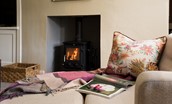 Laurel Cottage - curl up in front of the cosy wood burner