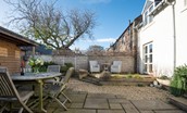 The Arch - enjoy alfresco meals in the patio garden to the rear of the property