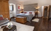 Aikwood Tower - Buccleuch bedroom with zip and link beds