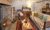 Artist's Cottage - sitting room with lots of characterful touches