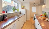 Artist's Cottage - galley-style kitchen