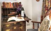 Artist's Cottage - the writing bureau in bedroom one