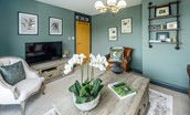 Bellshill Bothy - snug with Smart TV, comfortable seating and coffee table