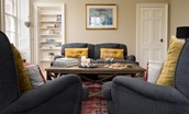 Seaview House - a selection of books and games are provided for family-fun in the sitting room