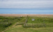 Beachcomber Cottage - the view of the expansive Goswick beach from the cottage