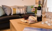 Budle Bay Loft - enjoy a glass of wine with a view over Budle Bay