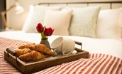 The Bothy at Cheswick - enjoy a relaxing breakfast in bed before a busy day exploring beautiful Northumberland