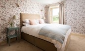Wark Farmhouse - bedroom one with king size bed