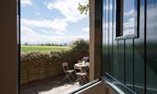 Daffodil Cottage - view over surrounding countryside from the stable door in the kitchen