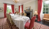 Edenside House - formal dining room with large table seating up to twelve guests