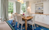 Edenside House - dining space for up to ten guests in the kitchen