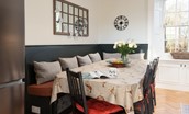Cairnbank House - enjoy breakfast around the large kitchen table with seating for up to 10 guests