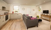 Cairnbank House - the lower ground floor annexe apartment with kitchen and living space