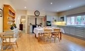The Eslington Lodge - farmhouse style kitchen with Aga
