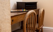 The School House - traditional school desk - a nod to when the cottage was part of Kidland School in 1914