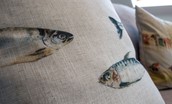 Fisherman's Cottage - fish printed cushion