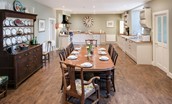 Halliburton - kitchen and dining area with seating for eight guests