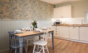 Campsie Cottage - beautifully decorated, this is a light-filled spot in which to enjoy informal meals at the timber dining table