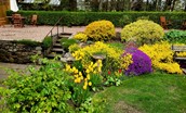 Bughtrig Cottage - the pretty garden