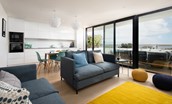2 The Bay, Coldingham - the full-length sliding doors bring the outside in, allowing you to soak in the coastal views
