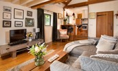 Bay View Cottage - charming wood beams and features throughout the cottage