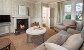 North Lodge - sitting room with access to entrance porch