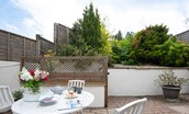 Campsie Cottage - the south-facing garden is the perfect place for morning coffees and al fresco dining