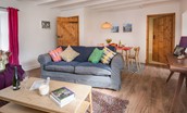 Newton Cottage - sitting room & dining area