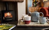 Greengate - enjoy a cup of tea by the wood burning stove