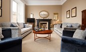 The Linen House - the drawing room stying offers the right mix of comfort and grand features