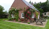 Old Mill Cottage - side aspect & rear garden