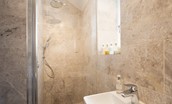 The School House - immaculate en suite with rainforest shower head in the walk-in shower