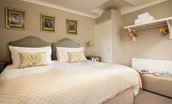 Crailing West Lodge - the superking double bed which can be configured to twin beds on request