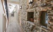 The Barn & The Cowshed - hallway leading to living space