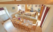 The Dovecot - open plan living area