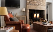 The Gallery - relax in front of the cosy fire after a day exploring the Northumberland coast