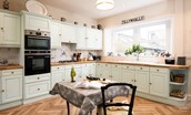 The Old Manse - painted kitchen with plenty of cupboard space
