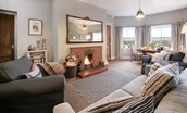 The Gate House - sitting room & open fire