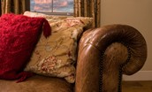The Smithy, Crookham - sofa close up