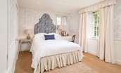 Hamilton House - bedroom two with king size bed and dressing table