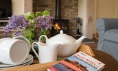 College Cottage - plan your next walk with a pot of tea by the wood burning stove