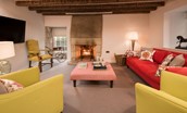Old Purves Hall - large drawing room with open fire