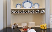 East House - kitchen with puffin crockery