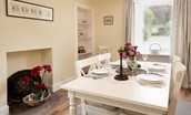 Gardener's Cottage, Elliston - dining room with dining table and seating for six guests