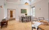 Beeswing - the spacious kitchen with dining space for six guests