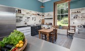Lorbottle Hall - kitchen with Everhot range cooker
